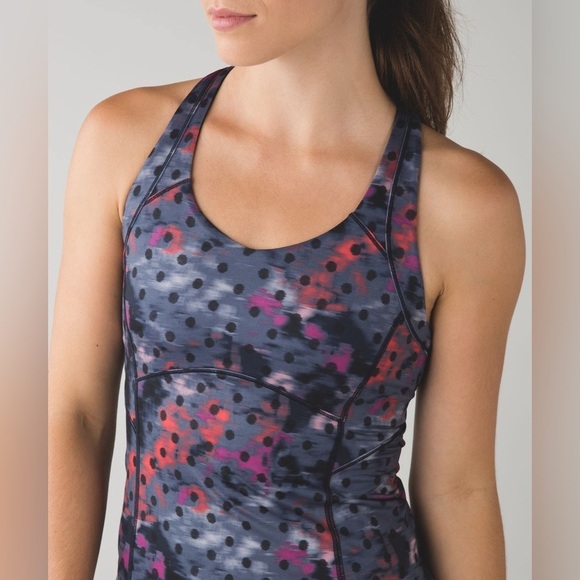 LULULEMON GRAY PINK ORANGE Kanto Catch Me Tank - Picture 2 of 9
